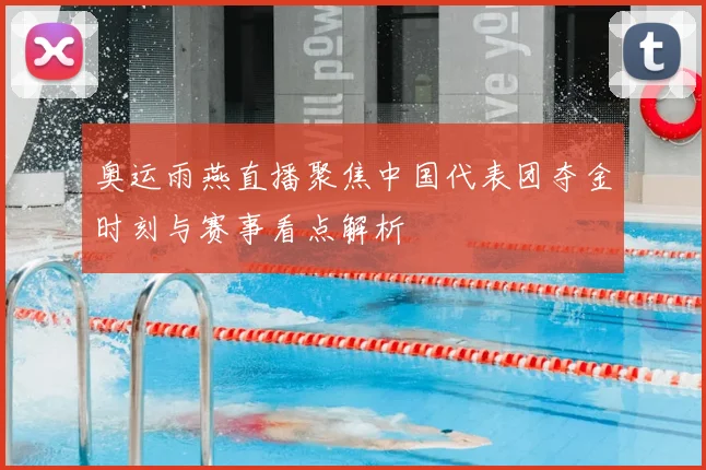 奥运雨燕直播聚焦中国代表团夺金时刻与赛事看点解析